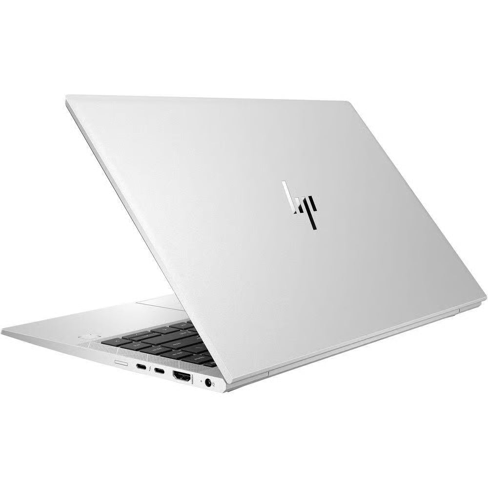 HP Elitebook 840 G7 14 inch silver laptop back view open